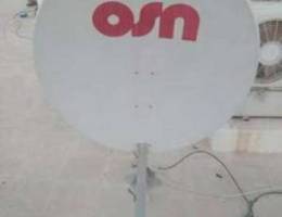 Osn satellites dish fix nilesat Arab Air t...