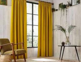 Curtains fixing and furniture work