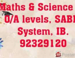 Maths and Physics for O/A, Sabis System