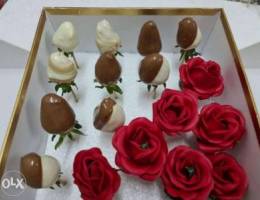 Chocolate strawberries for aale