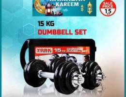 Ramadan Offer 15 Kg Dumbbells