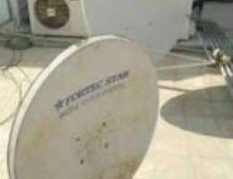 Satellite dish fixing nilesat Arabset Airt...