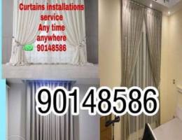 Qurum curtain installation service