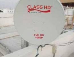 Satellite dish fixing nilesat Arabset osn ...