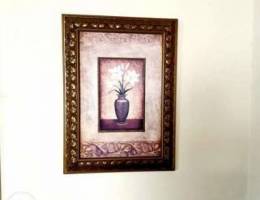 Gold finish frame Painting wall hanging