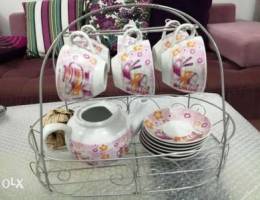 Tea cup set with stand