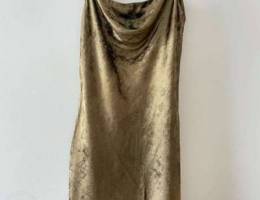 golden cocktail dress brand new