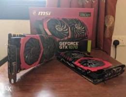 2X MSI GTX 1070 Gaming 8Gb Graphics card