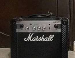 Marshall MG10 silver amplifier