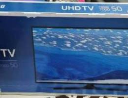 SAMSUNG TV UA50KU7000 (with box and wall b...