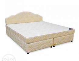 Divan base double cot with mattress