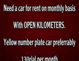 need a rent car