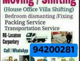 House shifting and transport service