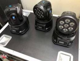 LM70 Mini moving heads x3