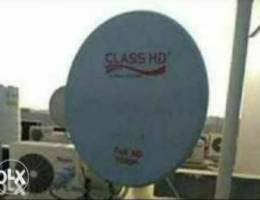 Satellite dish fixing nilesat Arabset Airt...