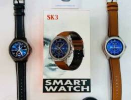 Smart watch SK3 ساعة ذكية متوفر اللون البن...