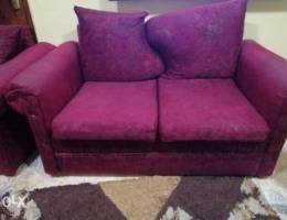 2 seater 2 sofa set and one T poya