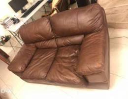 كنبات جلد طبيعي natural leather sofas