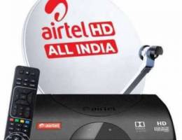 Airtel digital hd set top box with 6months...