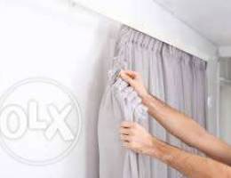 Curtains fixing 2ork and tv installation h...