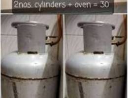 2nos. Cylinders + gas oven