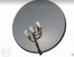 All dish antenna service Air Tel nilesat A...