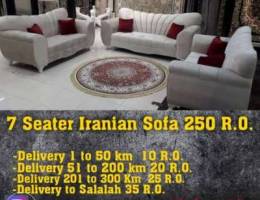 7 seater Iranian Sofa only 250 R.O.