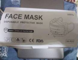 Disposable Three Layer Protective Mask Whi...