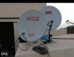 Dish technician antenna fixing repairing s...