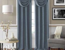 Curtains + furniture+ photo frame work ser...