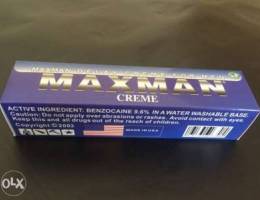 maxman delay cream