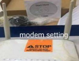 Modem setting