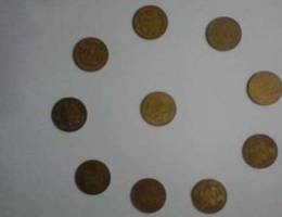 10 Pices Gold Coin Money