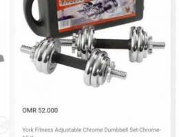 25 kg chrome plated dumbells