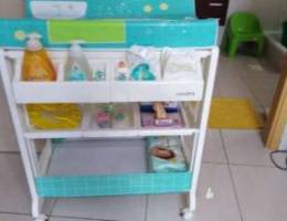 Junior change table and bath tub for newbo...