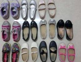 Girls shoes and rubber shoes