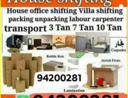 House shifting and transport service