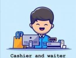 looking for a cashier and waiter