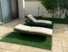 2 immaculate garden sun loungers