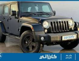 GCC 2017 Jeep Wrangler Unlimited Sahara 3....