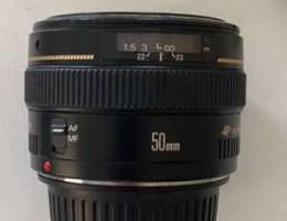 Canon 50mm f/1.4 lens عدسة كانون