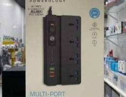 Powerology Multi-Port Socket with Phone St...