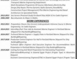 Marine Engineer with+5years experience(pro...