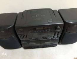 Cassette player tape recorder radio tape