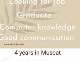 Looking for Job in Muscat