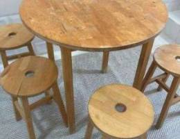 Wooden table and chairs for sale