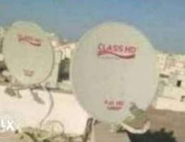 Satellite dish technician nilesat Arabset ...