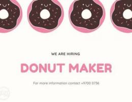 Donut Maker Vacancy