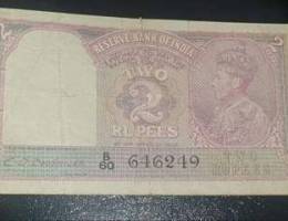 British india 2 rupees