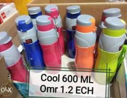 Water bottles cool 600 ML assorted colors ...